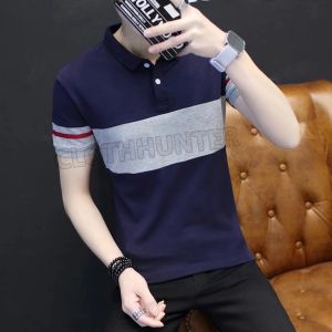 BLADE - Baju Tshirt Kaos Pria Formal Lengan Pendek Terbaru Kerah Polo Shirt Man Dewasa Bahan Katun Tebal Adem
