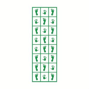 Hand Foot Coordination Game Tablecloth Hopscotch Style Floor Mat for School Sports Day and Family Fun Party Supplies