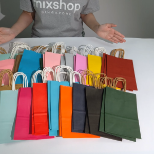mixshop Kraft Paper Bag Gift Bag Birthday Party Goodies Bag Christmas Paper Bags