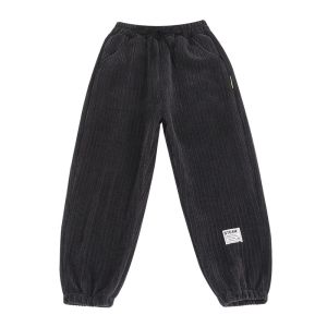 Quần Nhung Kẻ Dày Dặn Cho Bé Trai Mùa Thu Đông Quần Dài Thường Ngày Thoải Mái Thoáng Khí Quần Trẻ Em