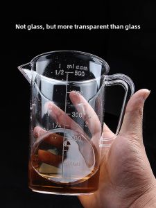 Acrylic Measuring Cup Pc with Scale Chemical Instrument Large Measuring Cup Baking Tool Plastic Measurement Cylinder Beaker Scale Cup