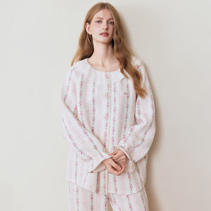 EMXEE | Thickened Warm Air Cotton Ladies Pajama Set