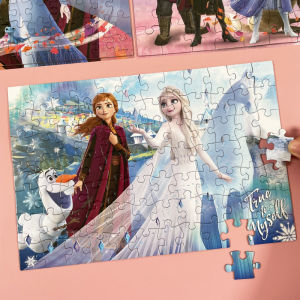 Advanced Disney Frozen Puzzle Toys for Kids 20-100 Pieces Pre-School Early Education Girls Educational Toys Brain Training