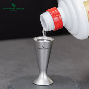 Pure Titanium Wine Cup Ultra Lightweight Portable Single Layer Shot Glass Molds High End Drinkware One Piece Casting 10L