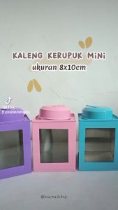 Kaleng Kerupuk Mini Ukuran 8 x 10 cm