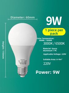 TONGZHIGUANG | Home LED Energy-Saving Bright White Large Bulb E27