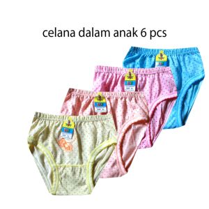 Celana Dalam Anak Perempuan Karakter Kartun Murah Hemat 6 Pcs