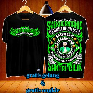 kaos sholawat dewasa syekermania Santri IDAMAN 2024keren 100% catton combat murah