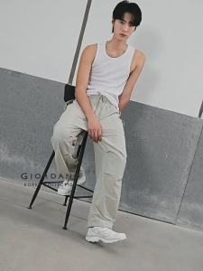 [Online Exclusive - Korea Collection]Giordano Men Cargo Pockets Elastic Waist Pleated Pants