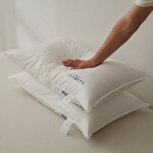 Hotel Style Pure Cotton Pillow Core Single Person Dormitory Neck Support Pillow 48x74cm Sleep Aid Adult Home Use