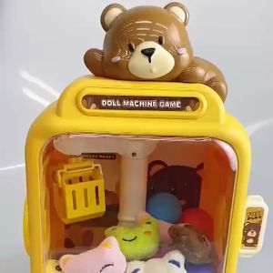 #ReadyStock Cute Claw Machine Children Mini Doll Machine Toy Claw Doll Gaming Machine Claw Doll Capsule for Kids gift No ratings yet 0 Sold