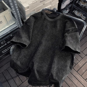 Áo Thun Cotton Nam Tay Ngắn Mùa Hè Phong Cách Mỹ Cổ Tròn in Họa Tiết Thời Trang Rộng Rãi Thoải Mái Thoáng Khí