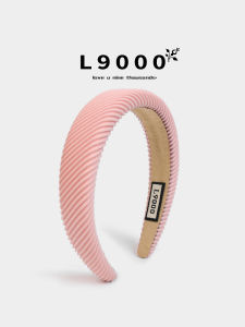 Dopamine Style Pink Headband Comfortable Fashionable Retro Hair Accessory Cotton Material Original Design Fresh out Winter 2023