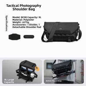 Ulanzi | BC08 Tactical Waterproof Protective Camera Bag Single Shoulder