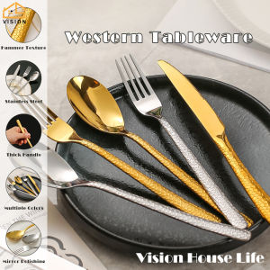 Vision Stainless Steel Cutlery Set: Western Tableware Fork & Spoon