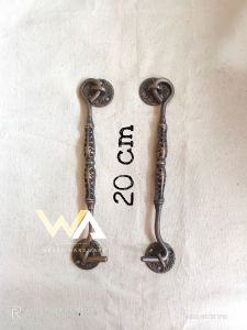 Hak Angin Kuningan Pengait Jendela Kaitan Jendela Motif Tangan Wayang Antik Ukuran 20 cm dan 27 cm