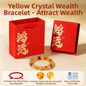 YOUYANTANG | Wealth Luck Attraction Yellow Crystal Bracelet Natural