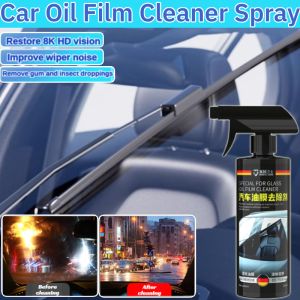 Glass Oil Film Cleaner Car Mirror Cleaner Watermark Removal Spray Glass Coating Polish Oil Remover
