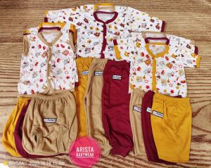 18PCS baju+celana bayi (0-3bln) Pinggiran BIS SNI ARSELBABY