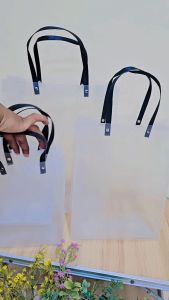 SOS Hand Bag Plastik Putih Transparant 4 / XL /Goodie Bag  /Tas Tenteng/Shopping Bag/Tas Belanja