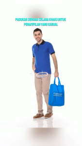 Polo Shirt Polos Lengan Pendek Esperanza - KMB Biru Benhur