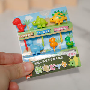 Japanese Style Cartoon Animal Fruit Fork Child Safety Bento Sign Creative Home Use Small Fruit Fork Baby Feeding Utensils