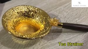 Ukiran Ikan Mas Teratai Tea Strainer Saringan Teh Filter Stainless Tea Ceremony