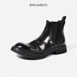 dreambox | Premium Men Goodyear Welt Vibram Horsebutt Leather Chelsea Boots
