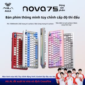 AULA | Customized Wireless Tri-Mode Mechanical Keyboard Smart Screen Gaming