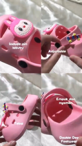 [DD] SANDAL BAIM ANAK SANDAL KODOK LAKI LAKI / PEREMPUAN ANTI SLIP ANTI LICIN BAHAN KARET PREMIUM UKURAN 20-29  DD8003-3