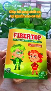 Chất xơ hòa tan tự nhiên cải thiện tình trạng táo bón cho bé Fibertop Hộp 20 gói 3g