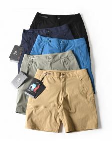 Quần Short Thể Thao Ngoài Trời Mỏng Nhanh Khô Thoáng Khí Rộng Rãi Màu Trơn Thẳng Năm Điểm Quần Dài Mùa Hè Cho Nam