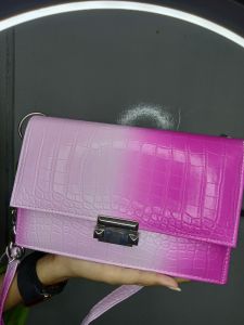 Tas selempang wanita rainbow terbaru murah 1 ruang tali setengah rantai