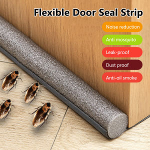 95cm Flexible Door Seal Strip Rubber Waterproof Soundproof Guard Sealer Stopper Door Bottom Weatherstrip Guard Wind Dust Blocker