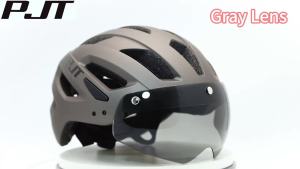 PJT Cycling Helmet Light Road Mtb Mountain Bike Bicycle Goggles Helmet L for Men Women Sun Visor Bicycle Helmet Casco Accesorios
