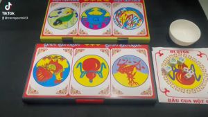 [Bàn Nhựa Gấp] Bộ Bầu Cua Tôm Cá Nhựa Rẻ Bền Đẹp Đồ Chơi Trẻ Em Xả Stress Giải Trí