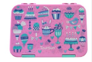 Kids Bento Lunch Box Snack 4 Compartments