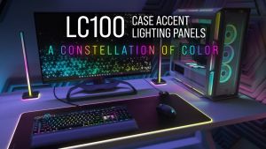 Corsair iCUE LC100 Case Accent Lighting Panels Mini Triangle - Starter/Expansion