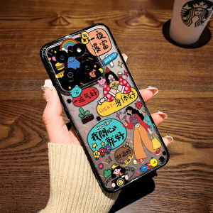 Cute Girl Phone Case for Xiaomi 17Promax Transparent Protective Shell Anti-Fall Youth Edition Creative Cartoon Design TPU Material