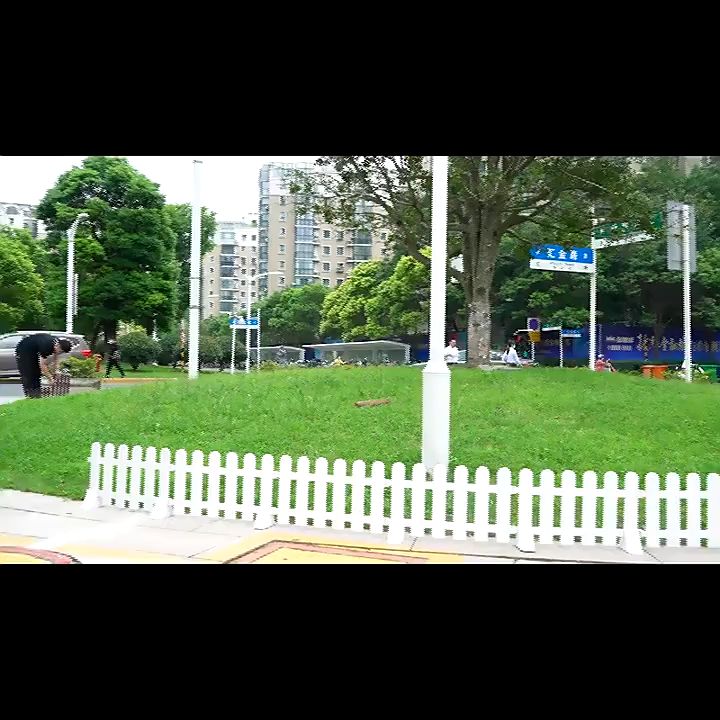 รั้วพลาสติก DIY หัวกลม สำหรับตกแต่งสวนในร่มและกลางแจ้ง