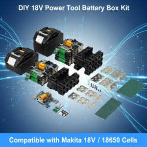 18V 21V Screwdriver Battery Case For Makita BL1830 10X 15X 18650 Li-ion Battery Case 30A BMS with Torx for DIY 18V Batteries Use