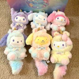 Sanrio | 2026 New Sanrio Dream Unicorn Series Vinyl Plush Blind Box Cute Cartoon Hello Kitty Kuromi Pendants Girl Bag Ornament Toy Gifts