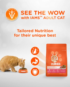 IAMS ProActive Health Adult Cat Complete Nutrition Chicken Flavor Dry Food - 1kg/3kg/8kg