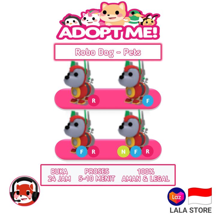 Adopt Me Robo Dog Roblox Lazada Indonesia