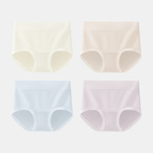 Womens Pure Cotton Breathable High Waist Panties