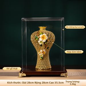 BAOTISEN | Tượng Trang Trí Bình Hoa Phong Cách Trung Quốc Mới Có Họa Tiết Tinh Xảo