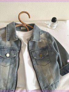 Áo Khoác Denim Trẻ Em Mùa Xuân 2024 Áo Khoác Trẻ Em Cổ Bẻ Phong Cách Hàn Quốc Có Khóa Kéo Áo Khoác Thường Ngày Cho Bé Trai