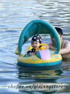 Phao Bơi Xỏ Chân Có Mái Che Cho Bé (Dưới 18KG)