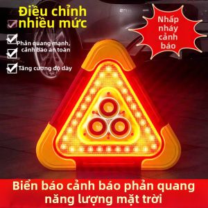 Biển Báo Cảnh Báo Tam Giác LED Năng Lượng Mặt Trời