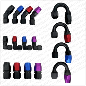 หัวฟิตติ้ง​ มีหัวตรง งอ90 งอ45 ตัวยู ขนาดมีAN6 /AN8/AN10/AN12